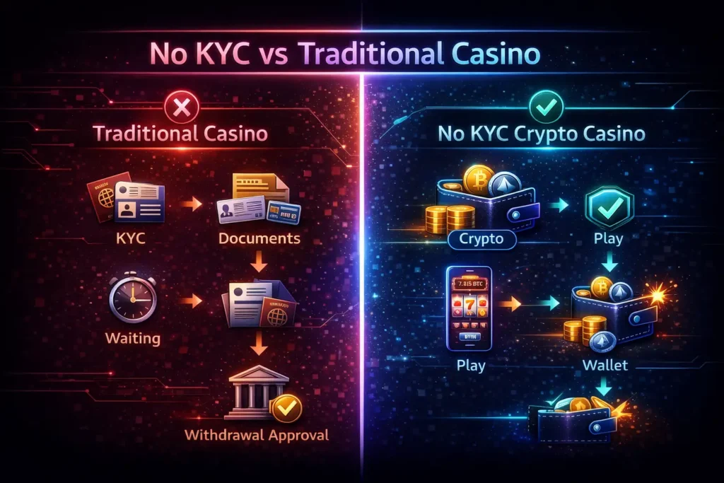 no-kyc-vs-traditional-casino